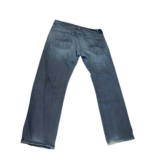 7 For All Mankind Austyn Straight Crop Jeans Women Size 36 Mid-Rise 28.5"Inseam - Picture 2 of 11